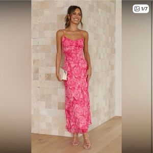 Billy J Boutique Pink Floral Dress